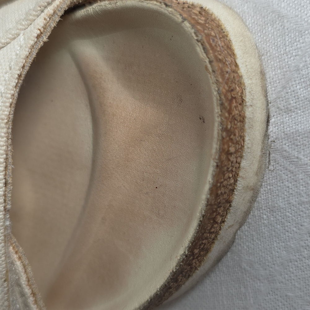 Birkenstock Toogood Forager Canvas Cream Women's Sandals Size 37 - Picture 16 of 17
